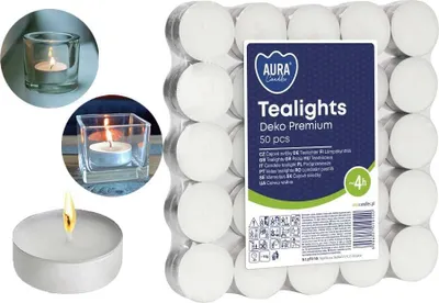 Zdjęcie produktu dla Podgrzewacze AURA do dekoracji premium 4h 50 sztuk pf10-50s