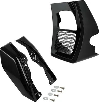 Immagine prodotto di Spoiler anteriore adatto alla copertura del radiatore dell'olio Harley Davidson # OV2 + centro
