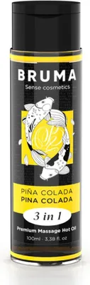 Produktbild von Bruma - Premium-Massageöl Mit Wärmeeffekt, Pina Colada-Geschmack 3 In 1 - 100 Ml