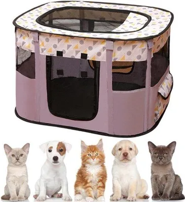 Productafbeelding van Puppyren dierenren ren 110 x 85 x 58 cm puppyren buitenren voor honden, katten, hazen en kleine dieren binnen en buiten