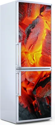 Produktbild von Magnete Dekorative - 60 cm x 180 cm - Küche Magnetmatte Kühlschrankmagnete - Grill Feuer Glut