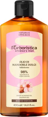 Zdjęcie produktu dla L'Erboristica Zmiękczający żel pod prysznic z olejkiem migdałowym, 400 ml