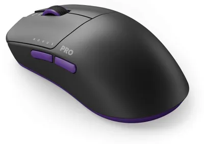 Obrázek produktu pro Dark Project DPP_NOVUS_PRO_BB, Pro praváky i leváky, Optický, RF Wireless + USB Type-C, 26000 DPI, Černá, Purpurová