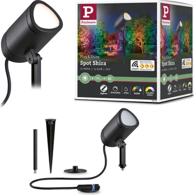 Zdjęcie produktu dla Paulmann Plug & Shine LED Gartenstrahler Shira