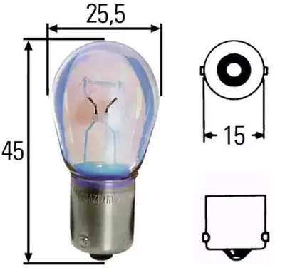 Obrázok produktu pre Žiarovky HELLA Autožiarovky 24V 15W 8GA 002 072-291
