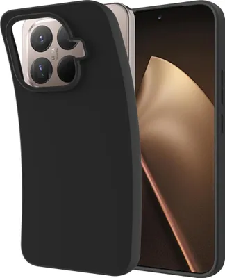 Image de Cazy Coque compatible avec Xiaomi 15T Pro Coque en Silicone – Coque Flexible – Noir