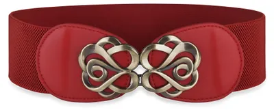 Produktbild von BlackButterfly Taillengürtel Damen Rankenschließe Gold, Rot, XXL