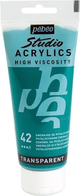 Immagine prodotto di Colore acrilico trasparente - Verde smeraldo - 100 ml