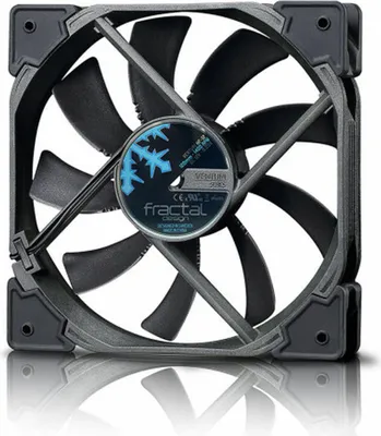 Produktbild von Fractal Design Venturi HP-12 PWM, Ventilator, 12 cm, 400 RPM, 1800 RPM, 104,3 m³/h, Schwarz, Grau