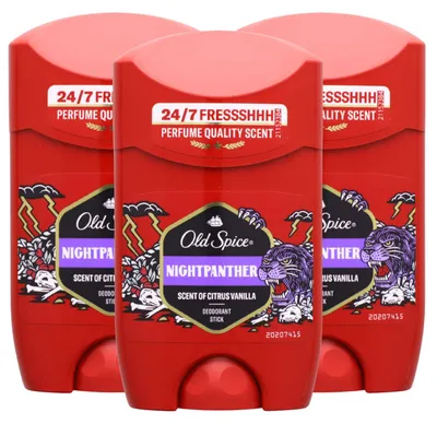 Produktbild von 3 x Old Spice Night Panther Deo Stick je 50ml ohne Aluminiumsalze