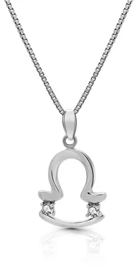 Produktbild von AMITSCHI® Sternzeichen-Kette aus 925 Sterling Silber - [verstellbare Sternzeiche