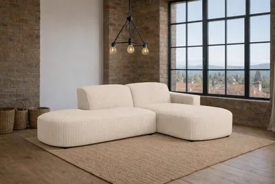 Produktbild von Kaiser Möbel Ecksofa Cursal Atelier, Stoff Poso, Beige, Rechts