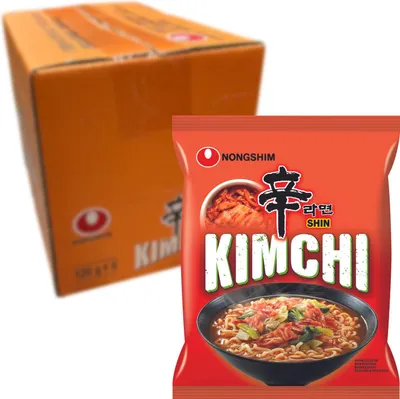 Produktbild von NONGSHIM - Instantnudeln Shin Kimchi - 6 X 120 GR - Multipack