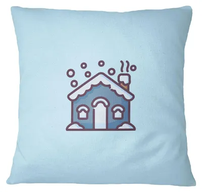Kissenhülle 45 x 45 cm, Polyester, hellblau, mit Reißverschluss, 1 Stück