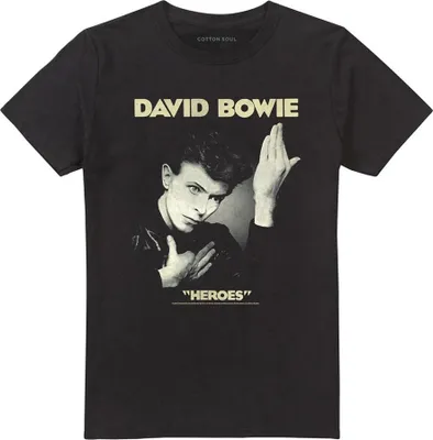 Image de David Bowie - "Heroes" T-shirt Homme/Femme Unie TV28121 (4XL) (Noir)