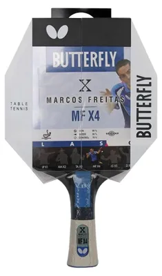 Immagine prodotto di Butterfly - Racchetta da ping pong "Marcos Freitas MFX4" PP7224 (taglia unica) (nero/rosso)