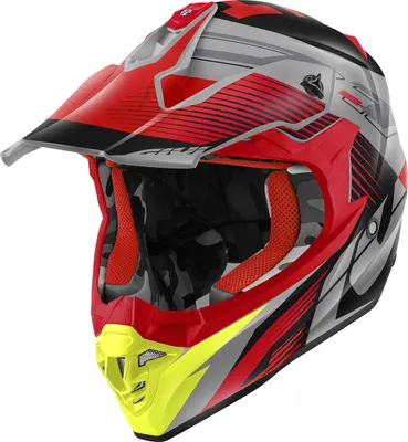 Image de Casque de motocross GIVI 60.1 Fresh Rouge Noir Titan taille XS