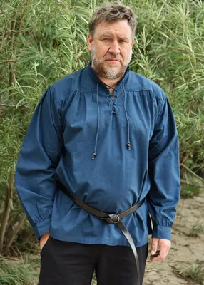 Produktbild von Mittelalter-Hemd Ludwig, blau : S Größe: S