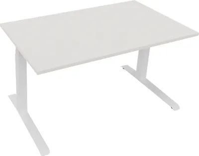 Produktbild von Sitz-/Stehtisch Kufe Doppels. Quad. B1400xT800xH645-1275 ws/Weiß
