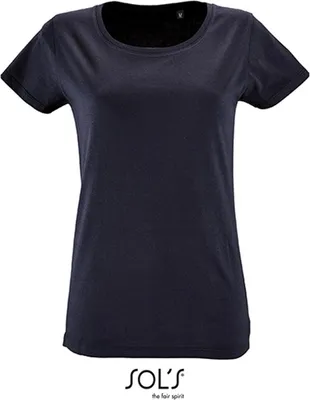 Obrázok produktu pre SOLs 02077 | Dámske tričko s krátkymi rukávmi Milo - farba: French Navy - veľkosť: M