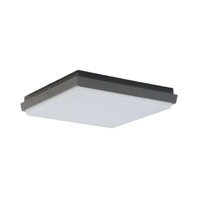 Produktbild von Lucande LED-Außendeckenleuchte Amra, 30 cm, eckig, anthrazit