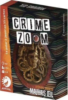 Immagine prodotto di Crime Zoom: Mauvais Oeil, gioco investigativo, Asmodee, dai 14 anni in su, durata 30-60 minuti, gioco poliziesco