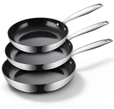 Pfannen-Set 3-tlg. Ø 20/24/28 cm, Keramik, Induktion, PFAS-frei