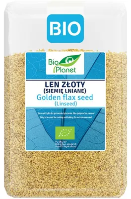 LEN ZŁOTY (SIEMIĘ LNIANE) BIO 2 kg - BIO PLANET