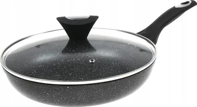 Produktbild von Keramik-Bratpfanne 22 cm mit Deckel – Gesundes und einfaches Kochen ohne Anbrennen!