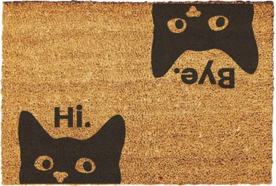 Speecheese Fußmatte Pfoten Bitte Hier Abtreten Fußmatte In 35x50 Cm Ohne Rand Mit Bunten, Fußabtreter - Foto 10