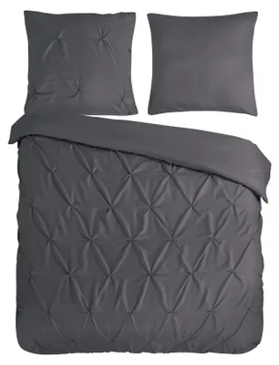 Produktbild von Duvet cover Pure 200x200 + 2* 80x80 cm - luxurious stitched pleats
