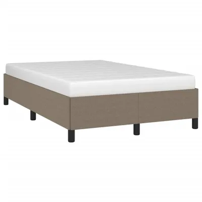 Produktbild von vidaXL Bettgestell ohne Matratze Taupe 120x190 cm Stoff