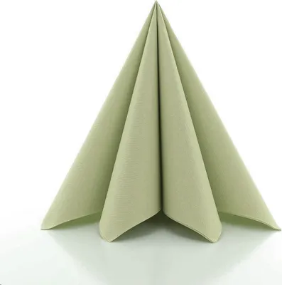 Produktbild von Airlaid Serviette Oliv, 40 x 40 cm, 50 Stück - Mank