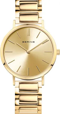 Produktbild von Damenarmbanduhr BERING 14134-733 Gold klassisch, schmuckhaft.