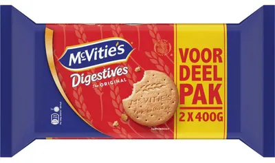 Produktbild von McVitie's Digestive Original Doppelpack 2 x 400g Vollkornkekse, 800g