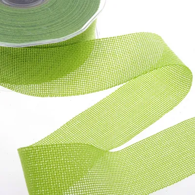 Produktbild von Dekoband Shabby Chic in Leinenoptik 38mm - maigrün - 20m - 69038-38-20-34