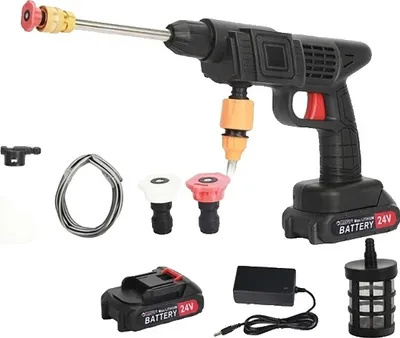 Obrázek produktu pro Elektrický vysokotlaký čistič, dobíjecí, bezdrátový, 2 akumulátory -EU