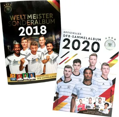 Produktbild von EM 2020 REWE + WM 2018 REWE Sammelkarten - je 1 leeres Sammelalbum