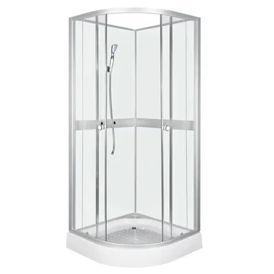 Zdjęcie produktu dla Kabina Prysznicowa KERRA Classic White 90x90 z Baterią - Nowoczesny Design, Kompaktowe Wymiary, Bezpieczne Szkło Hartowane