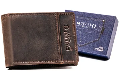 Obrázok produktu pre Buffalo Wild Pánska kožená peňaženka Scirchiz hnedosivá One size