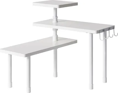 Immagine prodotto di Portaerbe ad angolo - salvaspazio - 3 strati - bianco