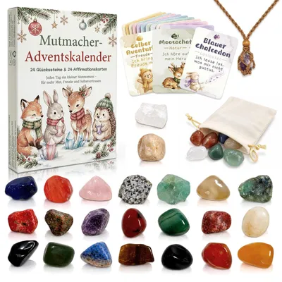 Obrázok produktu pre Kryštálový adventný kalendár 2026 pre deti 24 dní drahokamové prekvapenia SADA 1