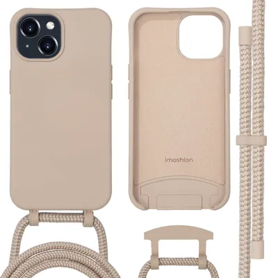 Produktbild von imoshion Color Backcover mit abnehmbarem Handykette und MagSafe iPhone 15 - Nude