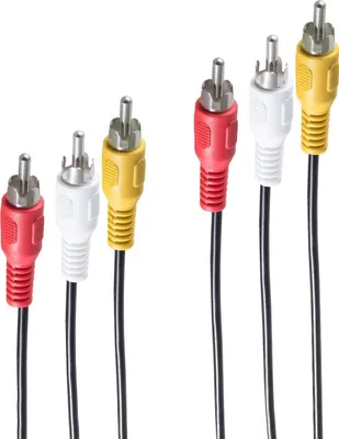 Image de 3 fiches RCA / 3 fiches RCA, 2,5m