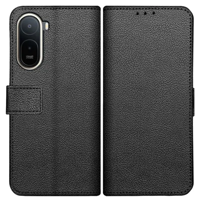 Productafbeelding van Hoesje geschikt voor XiaomI Redmi A7 Pro (4G) / Poco C81 Pro Hoesje met Pasjeshouder - Bookcase Classic - Zwart