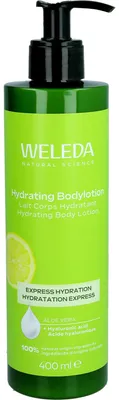 Produktbild von WELEDA Hydrating Bodylotion erfrischende Feuchtigkeitspflege für geschmeidige Haut, 400 ml Lotion