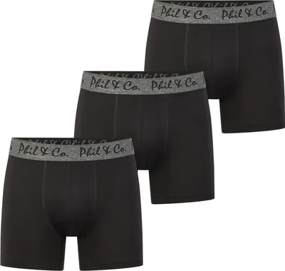 Produktbild von Phil & Co. Berlin Herren Retro Pants 3-Pack Jersey Core - Set 2 - Größe M