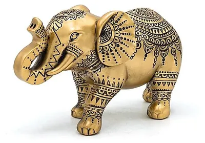 Imagen del producto de Deco Elefant, color dorado, dimensiones: 22 x 9,8 x 12,7 cm. Disponible para comprar online. Calidad superior