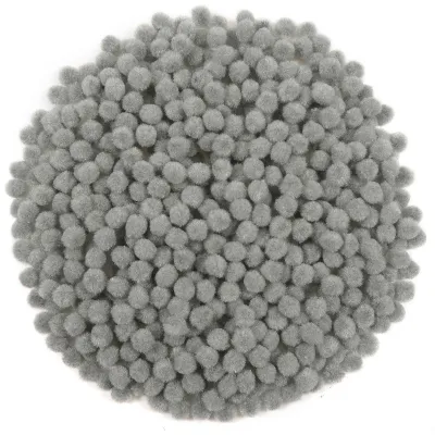 Productafbeelding van 600 stuks 1 cm Mini Pompons Pluizige Pompons Ballen Grijze Pompoms