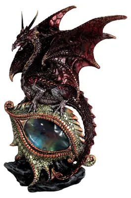 Produktbild von Dekofigur, Drachenauge, 26 cm, Rot